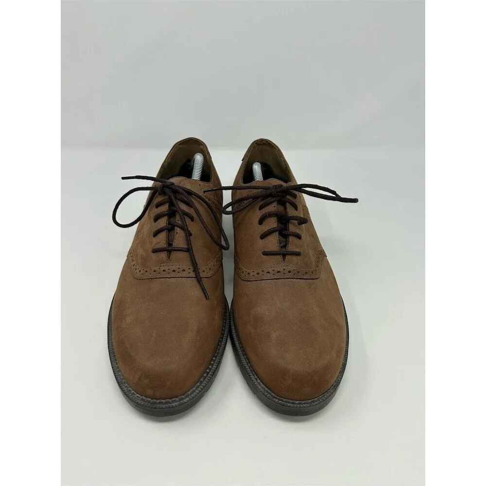 Dockers Men's Brown Wingtip Brogue Oxford Dress Shoes Lace Up Lug Sole Size 12
